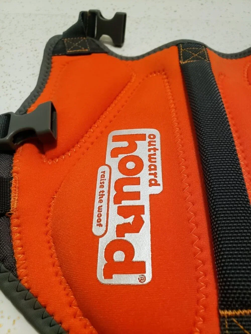 Outward Hound Orange Dog Life Jacket Vest Safety Harness Size XS
